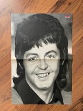 BRAVO "Ex-Beatle Paul McCartney / Angus Young AC/DC" Poster, 80er, Vintage, rare