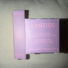 LANEIGE Lip Sleeping Mask Lip Glowy Balm Duo Taro Bubble Tea