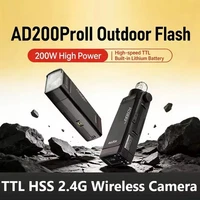 Godox AD200Pro Pro II HSS TTL 2.4G Wireless Camera Pocket Flash Light Speedlite