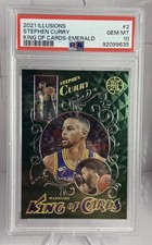 2021-22 Panini Illusions - King of Cards Stephen Curry #2 Emerald PSA 10