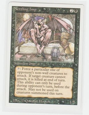 Magic the Gathering ~ MTG ~ 1x Nettling Imp ~  M/NM ~ REVISED
