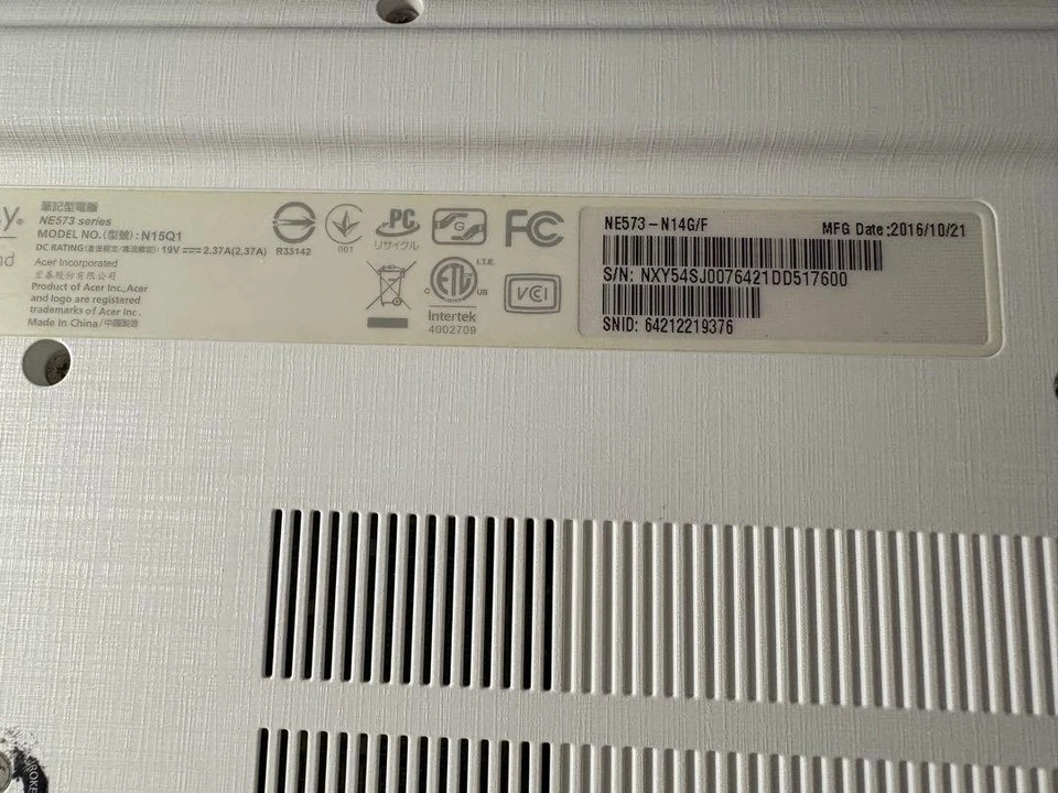 Gateway NE573 N14G F 15.6 Inch Laptop 1TB HDD Intel Celeron 4GB RAM Lightweight - Image 4 of 4