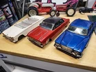 Vintage Bandai Japan 1963 Ford Falcon Tin Litho Friction Corvair Valiant All 3