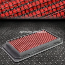 FOR COROLLA/MATRIX/LOTUS RED REUSABLE/WASHABLE DROP IN AIR FILTER PANEL