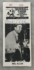 MEL ALLEN AUTOGRAPH SIGNED 1988 BASEBALL CARD SHOW TICKET NEW YORK YANKEES JSA