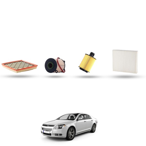 Hoffcar Set Service - 4 Filter Kompatibel Mit Malibu 2.0 D 118KW Von 2012-image