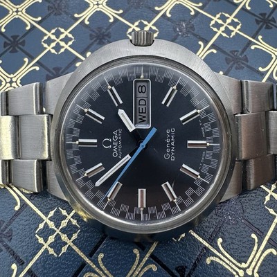 1969 Omega Dynamic Geneve Rare Blue Racing Dial Automatic 41mm | eBay