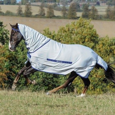 Bucas 140 Blue Fliegendecke Buzz-Off Full Neck Decke