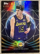 2025-26 Topps Midnight Moonfall Austin Reaves Lakers Orange Refractor #1/25