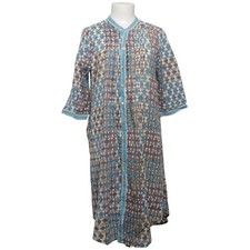 Anokhi, Blusenkleid, Größe: S/M, Blau/Braun/Mehrfarbig, Print, Damen #zxA