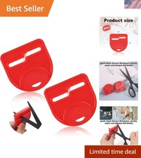 Durable 2-Piece Scissor Sharpener - Effortlessly Restore Precision Blades