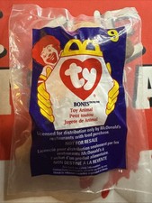 McDonald's 1998 Ty Teenie Beanie Baby Bones The Dog 9