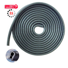 Edge Trim Black Small, Flexible PVC Protector,Rubber U 16 Feet,