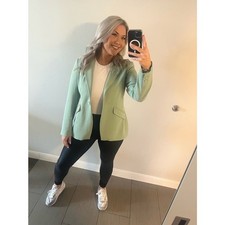 FAVORITE DAUGHTER Mint Green Long Sleeve Favorites Blazer Jacket Size XS