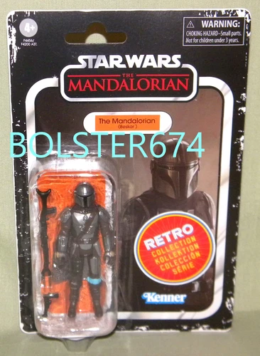THE MANDALORIAN BESKAR Star Wars Retro Kenner Collection 3.75" 2022 CARD WEAR