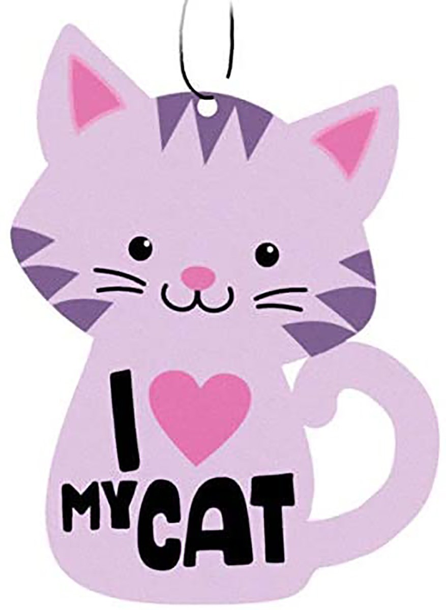 Освежитель воздуха для автомобиля Spoontiques I Love Heart My Cat Auto (3 упаковки)