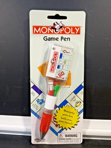 2001 Vintage Hasbro Monopoly Game Pen - Brand New In Package #12003