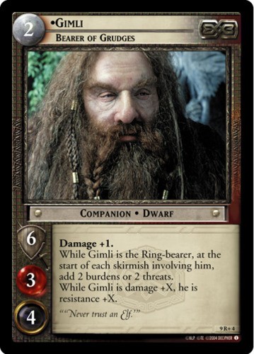 Gimli, Bearer of Grudges - Foil Lightly Played LOTR: Reflections