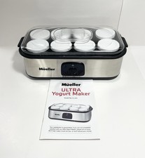 Mueller Ultra Yogurt Maker with 8 6oz Glass Jars/Lids, Model YL-470