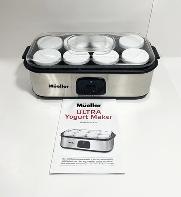 Mueller Ultra Yogurt Maker with 8 6oz Glass Jars/Lids, Model YL-470