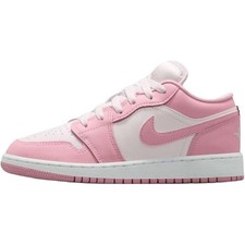 Air Jordan 1 Mid top Children's Basketball Shoes Pink Unisex 553560-614 Unisex