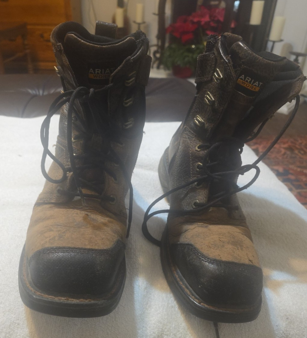 's 10  D Workhog Xt Side Zip Waterproof Carbon Toe Work Boot