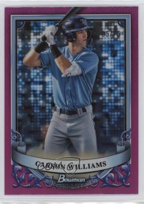 2024 Bowman Sterling Prospect Magenta Refractor 5/75 Carson Williams #BSP-37 yl0