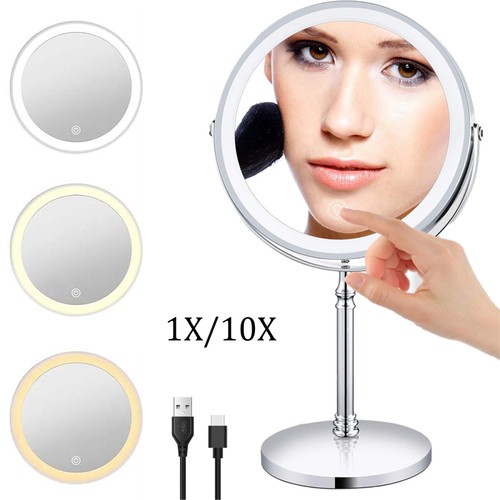 Kosmetikspiegel Mit Touch LED Dimmbar Schminkspiegel Beleuchtung Make-Up Spiegel