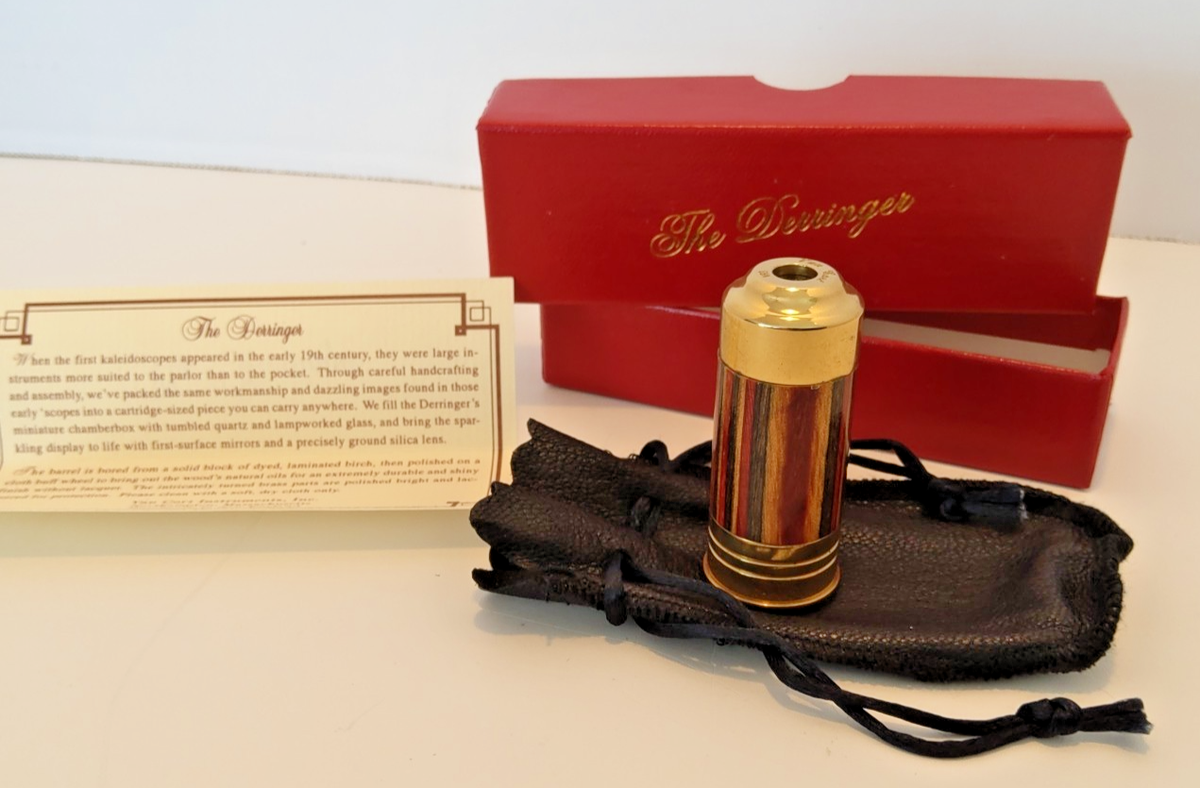 VAN CORT INSTRUMENTS DERRINGER BULLET SHAPE KALEIDOSCOPE WOOD