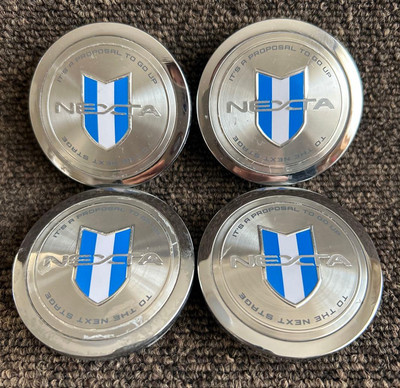 Weds NEXTA Radnabenkappen 4er Set Original JDM Silber Nabendeckel Original