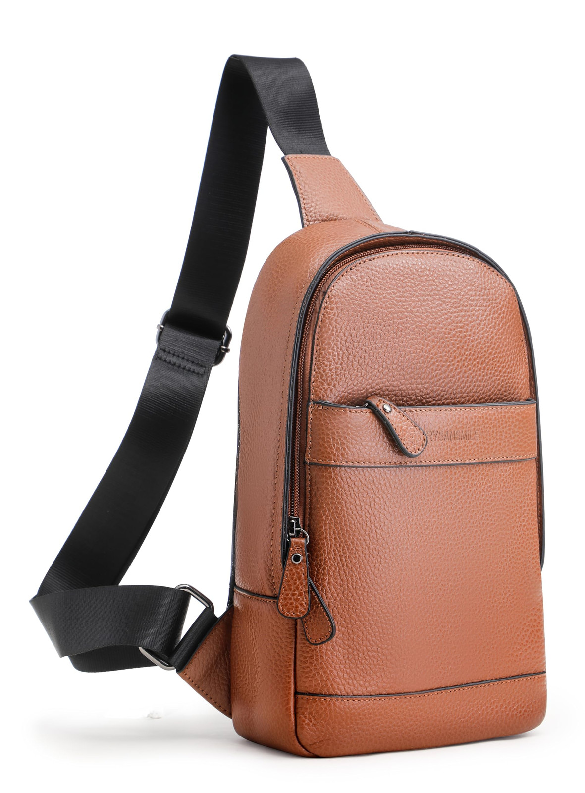 Genuine Leather Sling Bag for Men - Stylish Crossbody Shoulder Backpack  