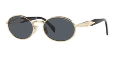 PRADA PR 65ZS ZVN09T Gold Black Grey Lenses Sunglasses