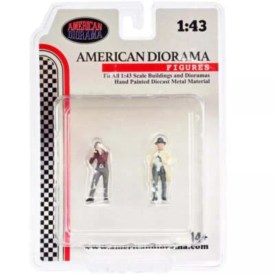 1:43 Figur Race Day 2 Figuren Fotograf Sponsor Chef Set 3 American Diorama
