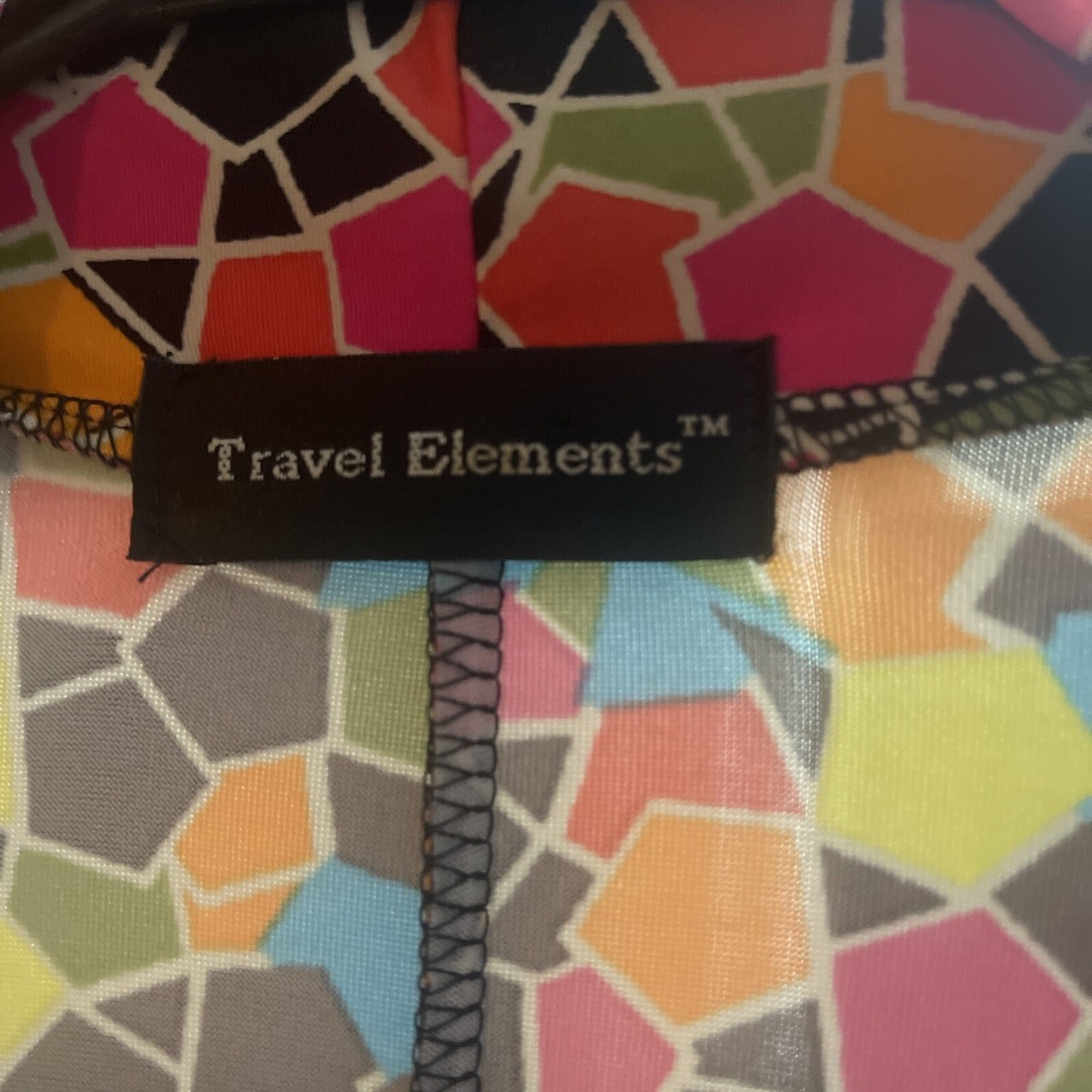 Travel Elements Large Womens Colorful Open Front Cardigan Duster