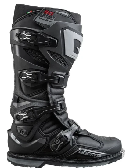 GAERNE SG22 MX MOTOCROSS OFF ROAD BOOTS BLACK OFF ROAD ENDURO QUAD ATV
