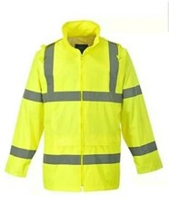 Portwest UH440 Regular Fit Hi-Vis Rain Jacket, 2X-Large, Yellow