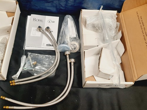 1 Complete Rohl CU51L-APC-2 Quartile 1 Handle Faucet Chrome + Extra Parts *READ! - Picture 19 of 21