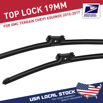 For Equinox 2010-2017 Wiper Blade Set - 24''/17'' (Set of 2) Top Lock 19mm