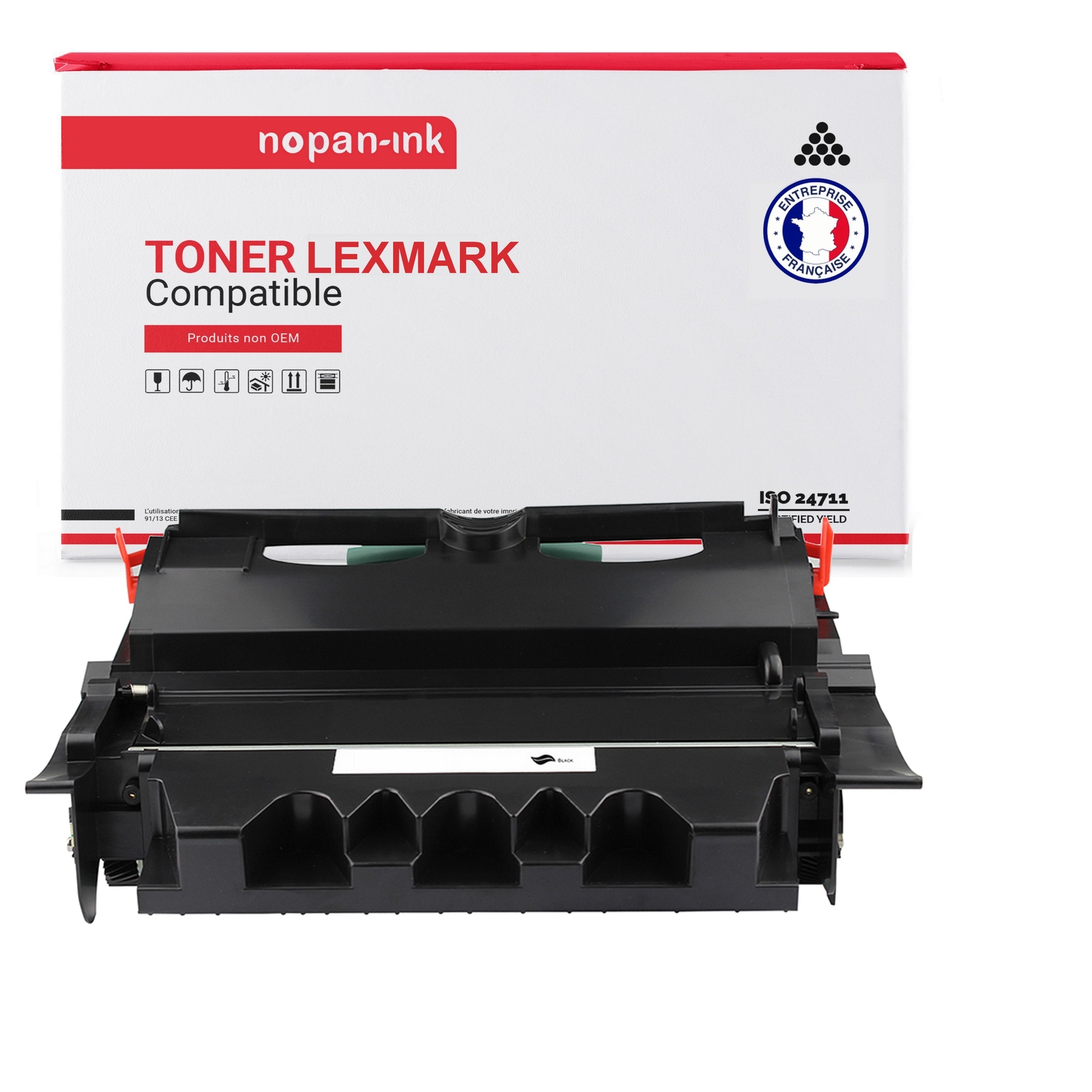 Toner Lexmark X644H11E noir compatible Nopan-Ink consommable imprimante monochrome