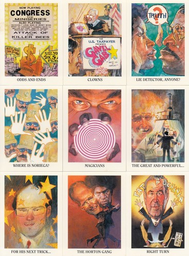 JUEGO DE TARJETAS BASE DE FÁBRICA DE 36 M BIG BUDGET CIRCUS 1992 GORDON & SIENKIEWICZ - Imagen 4 de 4