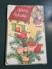 Vintage American Greeting 1970’s Bird Christmas Party Invitations 8pk SEALED