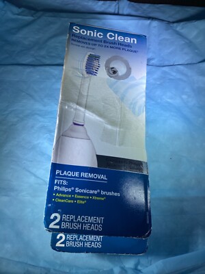 CVS Health Sonic Clean 4 Replacement For Philips Sonicare Brushes Set of 2