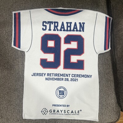 New York Giants Michael Strahan 92 Retirement Ceremony Jersey