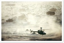 Photo 8 x 12 OH-58D Kiowa opération hélicoptère bouclier désert