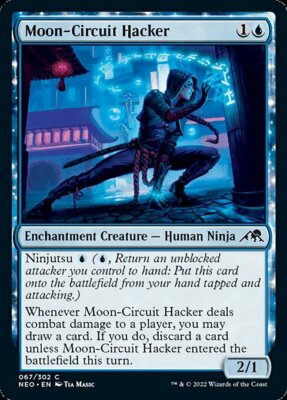 MOON-CIRCUIT HACKER x4 mtg NM-M Kamigawa Neon Dynasty 4 Common
