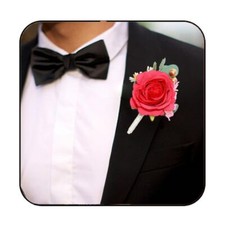 Bride Wedding Rose Boutonniere Groom Flower Buttonholes Prom Suit Decor for M...