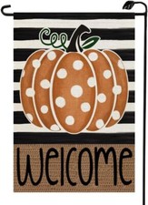 Welcome Fall Garden Flag 12x18 Inch Double Sided for Outside multicolor A