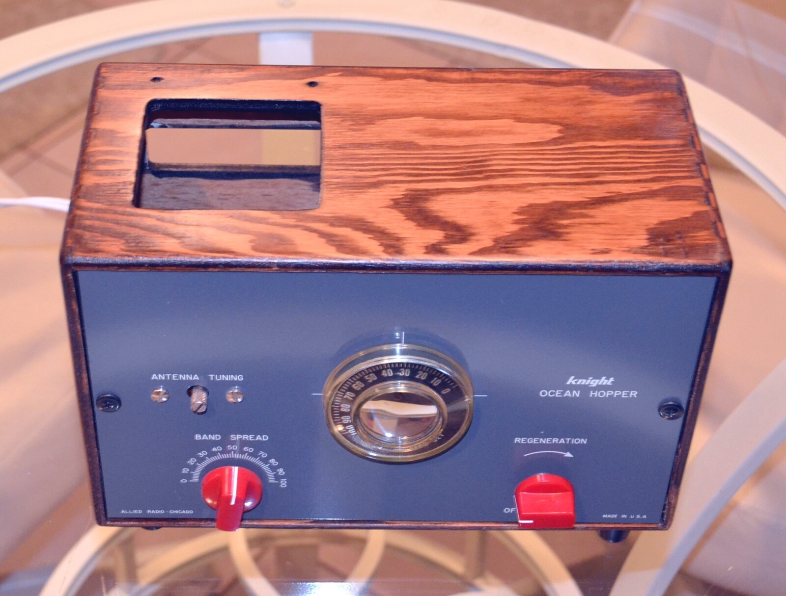 Vintage Allied Radio Knight Kit Ocean Hopper Red 100 Rebuilt eBay