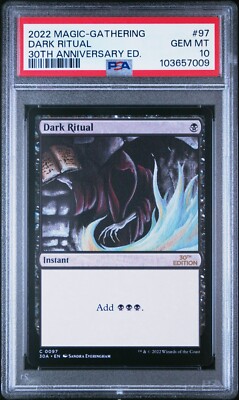 PSA10 旧枠 Dark Ritual 暗黒の儀式 30th edition PSA 10 Gem Mint - DARK RITUAL 30TH ANNIVERSARY - Magic The