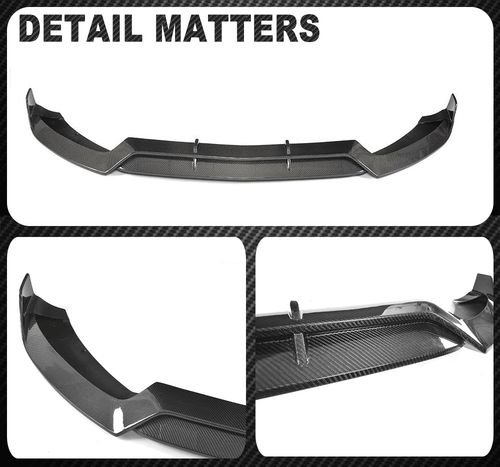 For Benz W205 C200 C250 C300 C43 AMG 14-18 REAL CARBON Front Bumper Lip Spoiler - Picture 15 of 15